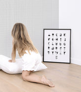 MILLIMÉTRÉ - Affiche enfant - Abécédaire moderne